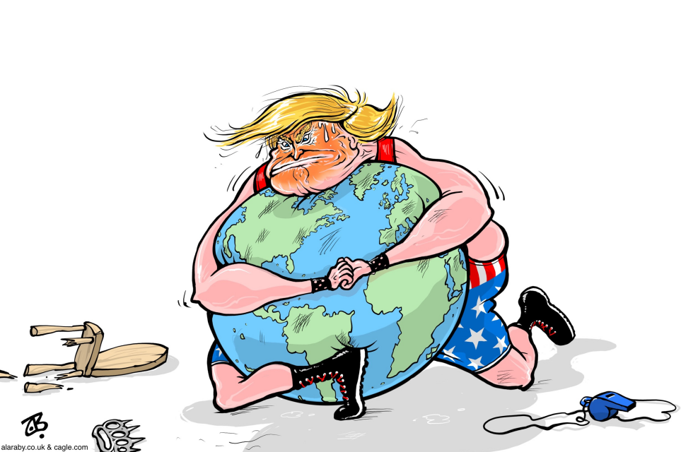 Trump Free Trade Wrestling War World Tariff