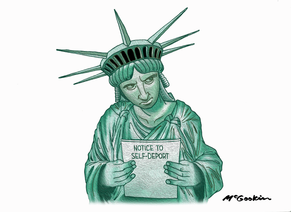Lady Liberty receives order to leave