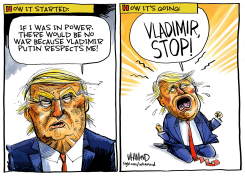 TRUMP AND PUTIN by Dave Whamond