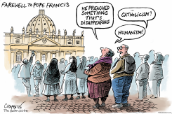 FAREWELL TO POPE FRANCIS by Patrick Chappatte