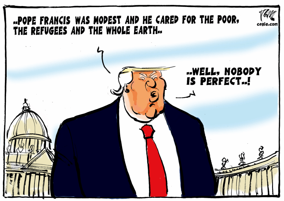 Trump and funeral of the pope
