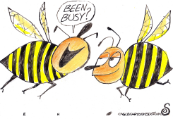 TWO BEES TALKING by Randall Enos