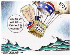 TRUMP POLLS 2025 by Dave Granlund