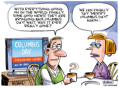 COLUMBUS DAY IS BACK by Dave Whamond