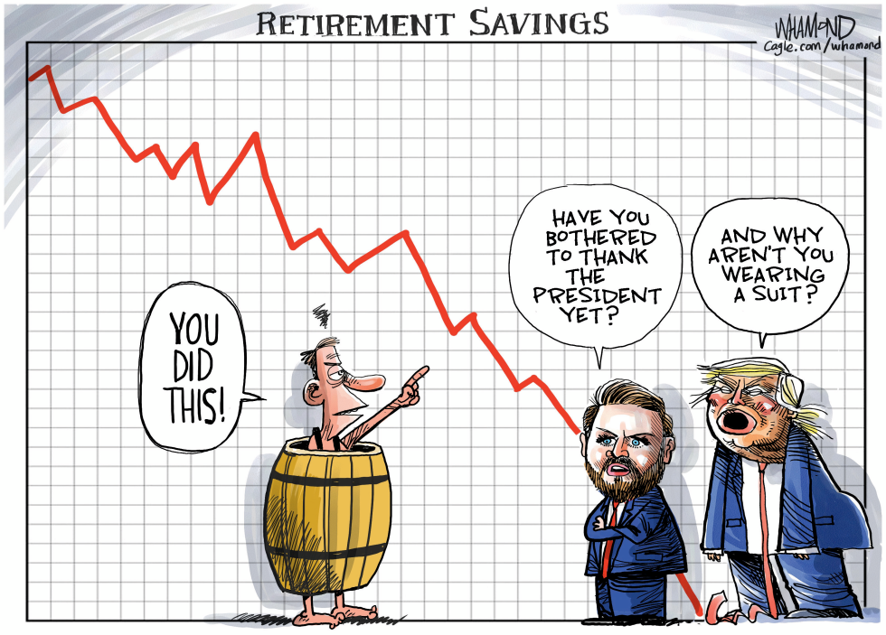 Retirement savings disappear