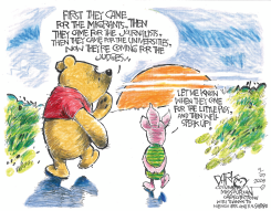 FIRST THEY CAME FOR by John Darkow