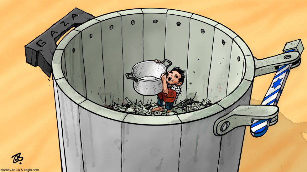 Gaza Famine UN Aid Israel Blockade Pots