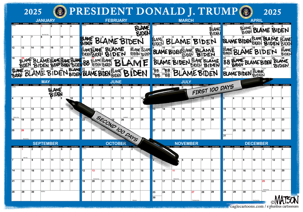 Trump Blames Biden For First 100 Days