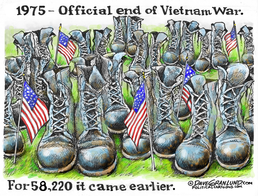 #1 VIET NAM WAR END 50TH by Dave Granlund