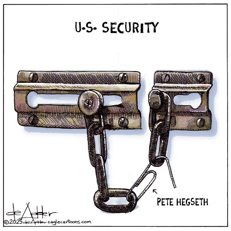 U.S. Security weak link Pete Hegseth