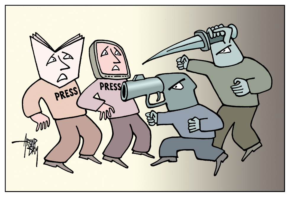 press attacked