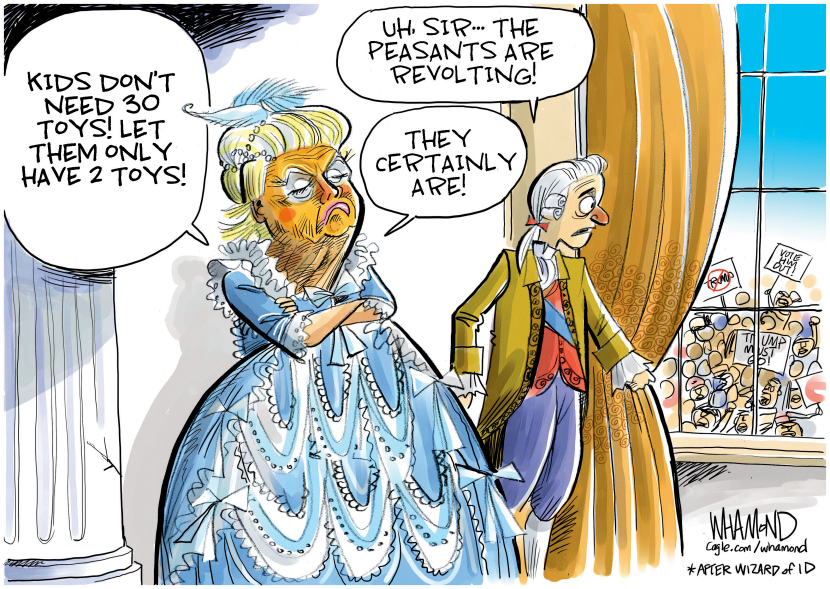 Trump's Let Them Eat Cake moment