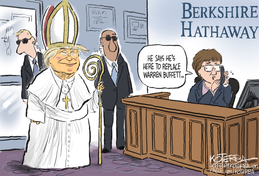 First, the Pope, then Warren Buffett