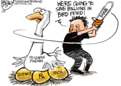 MUSK KILLS GOOSE THAT LAYS GOLDEN EGGS  by Pat Bagley