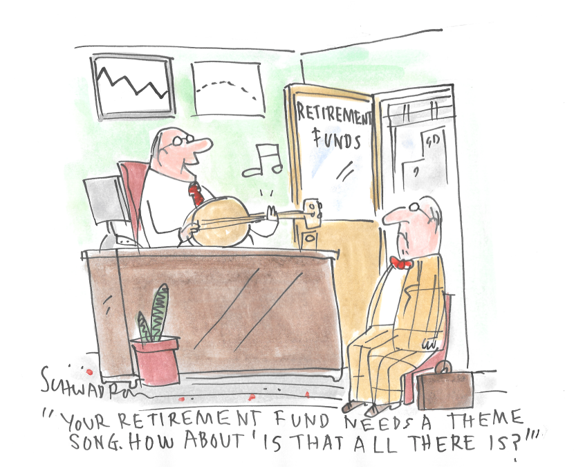 Broker pitches theme song for client's retirement fund