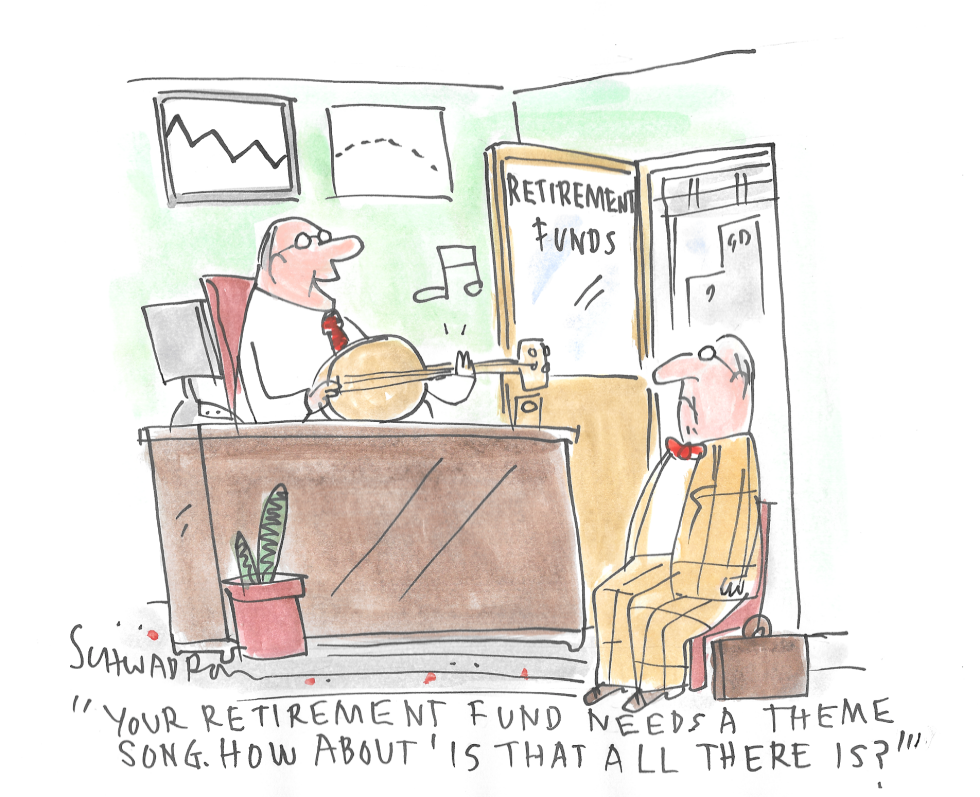 Broker pitches theme song for client's retirement fund