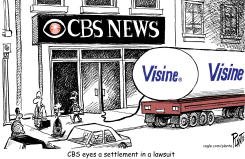 CBS EYES A SETTLEMENT IN A LAWSUIT by Bruce Plante