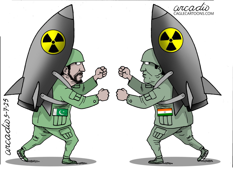 TWO NUCLEAR POWERS ON THE BRINK OF WAR.
