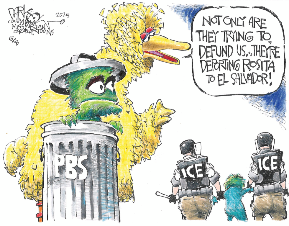#2 DEFUND AND DEPORT PBS by John Darkow