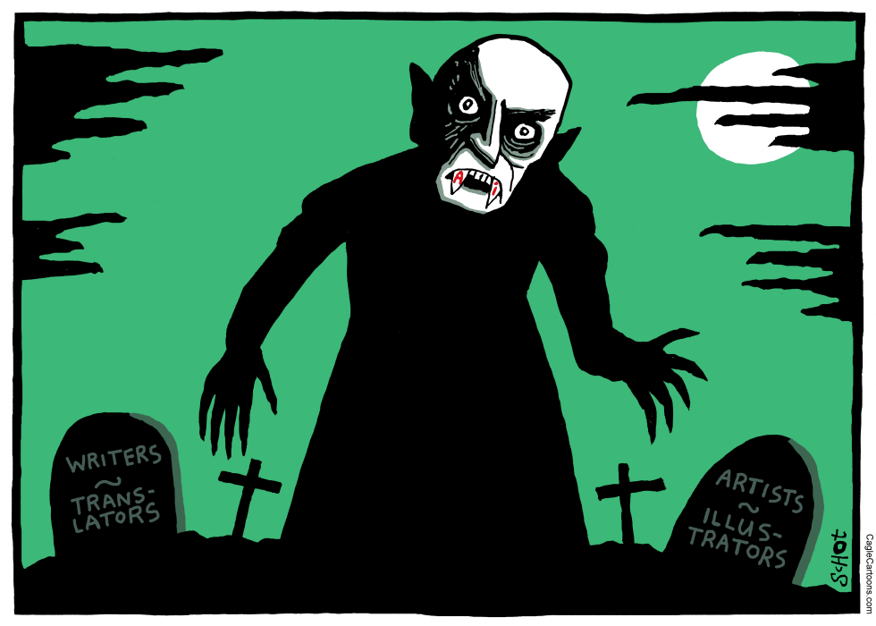 Vampire AI on graveyard of artists/translators