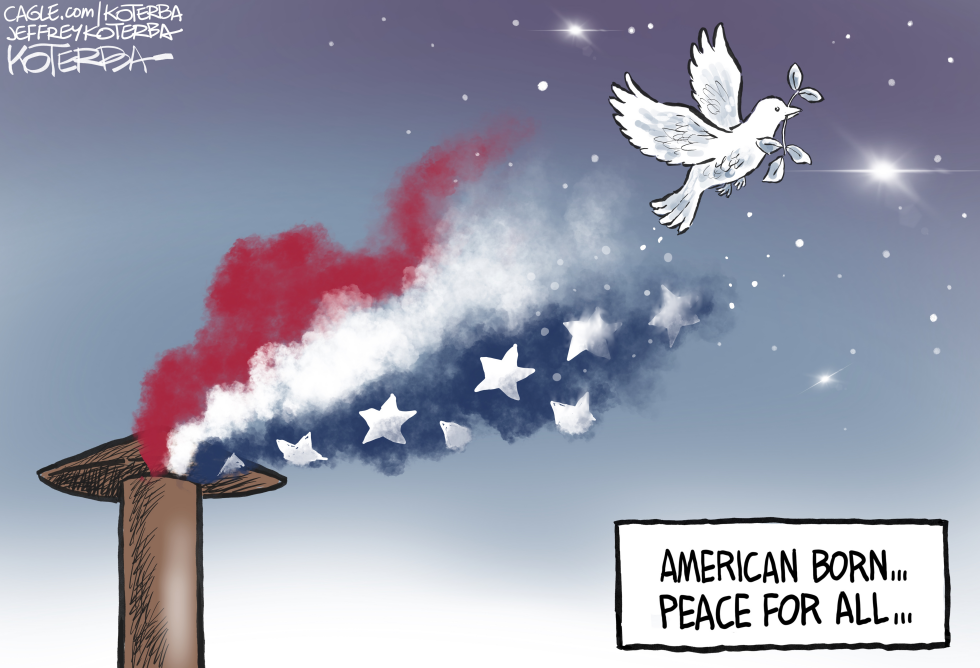 American born pope, peace for all