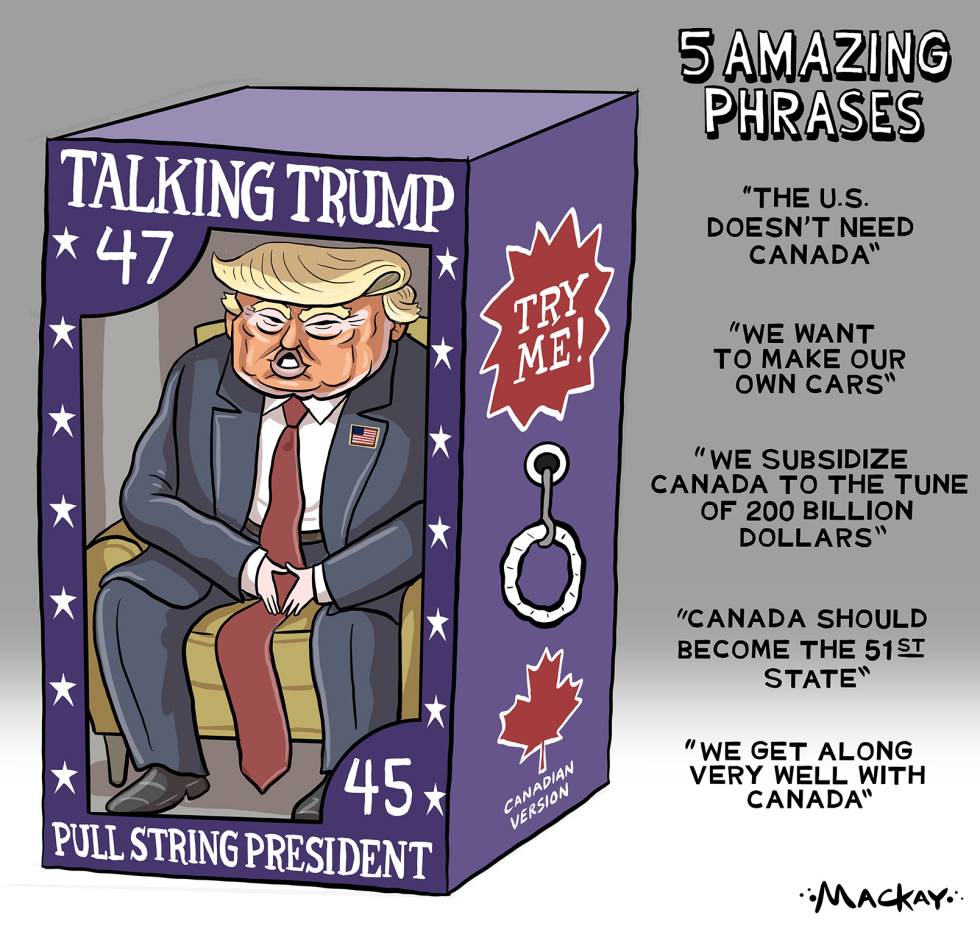 Pull-String Trump, Canadian version