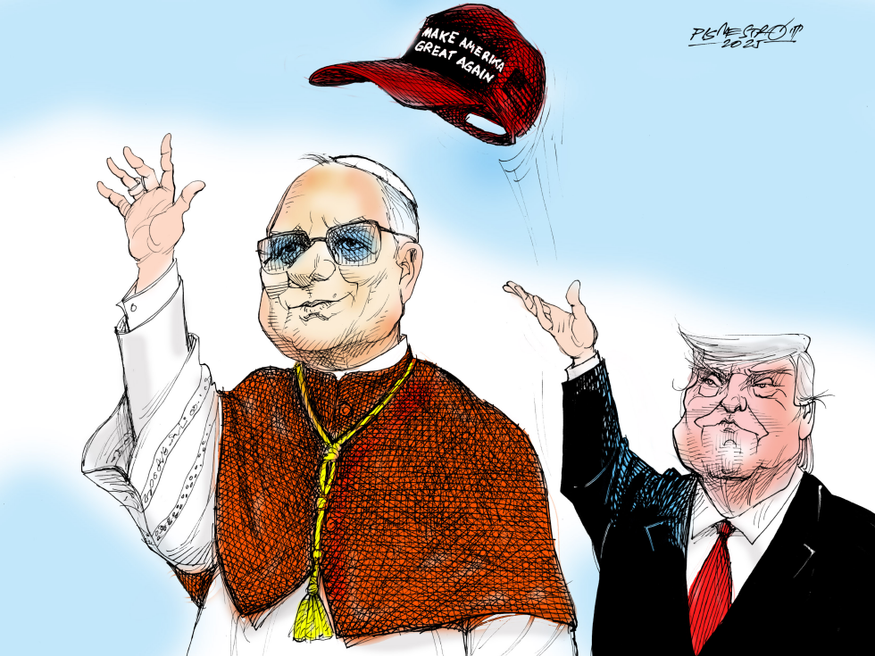Pope Leo XIV and Donald Trump
