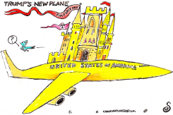 TRUMP'S NEW PLANE by Randall Enos