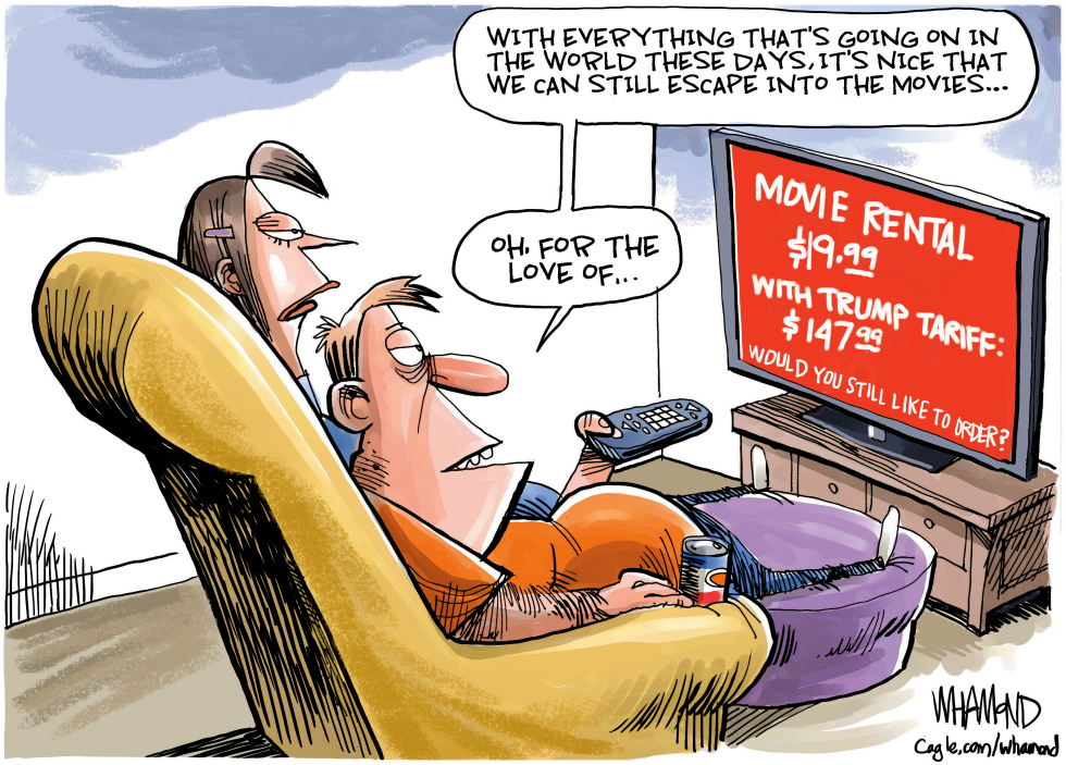Trump tariffs push movie rental prices from $19.99 to $147.99