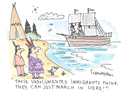 UNDOCUMENTED IMMIGRANTS by Harley Schwadron