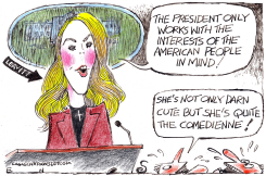 KAROLINE LEAVITT PRESS BRIEFING by Randall Enos