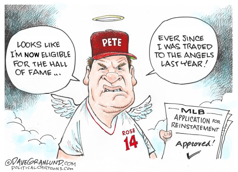 #2 PETE ROSE HALL OF FAME ELIGIBLE by Dave Granlund