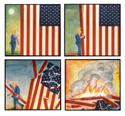 TRUMP DISMANTLES DEMOCRACY by Peter Kuper