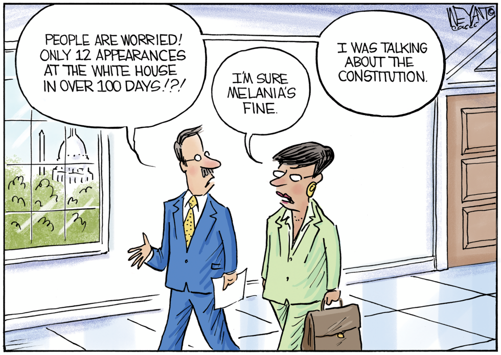 Melania and Constitution Missing
