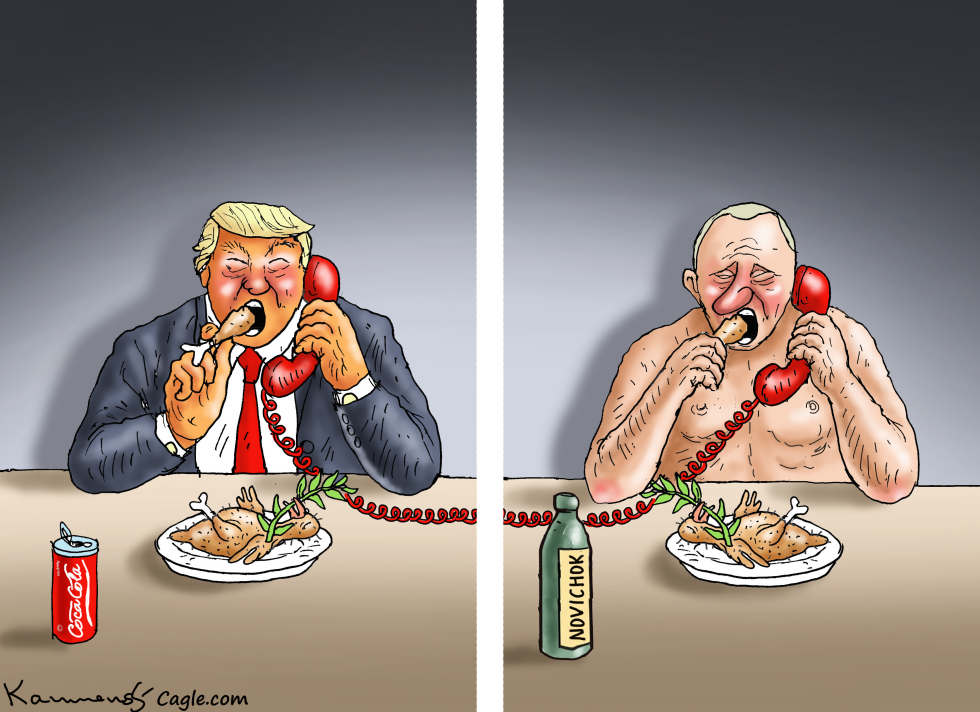 TRUMP TALKS TO PUTIN ON THE PHONE