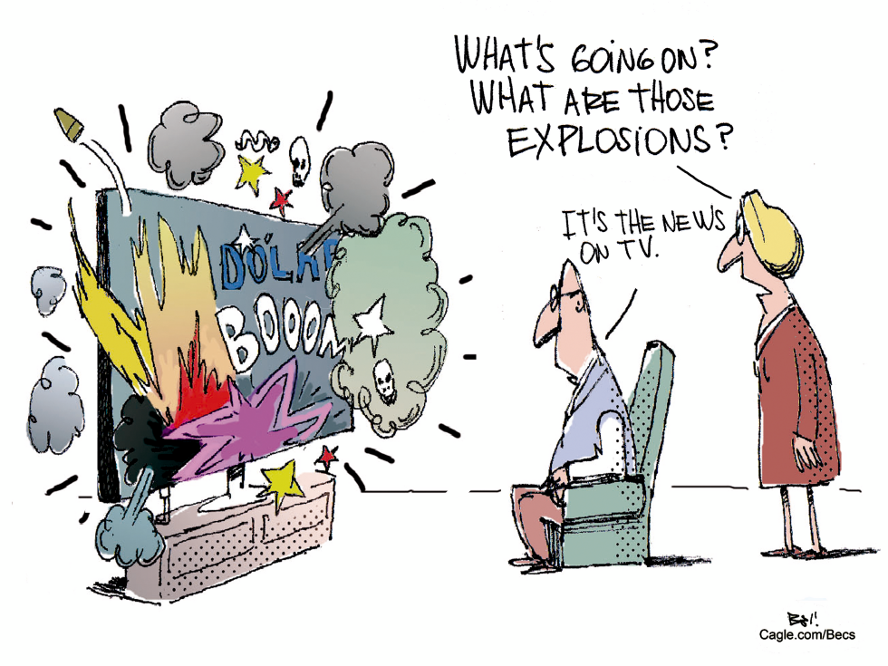Explosive Dollar Boom Dominates TV News Broadcast