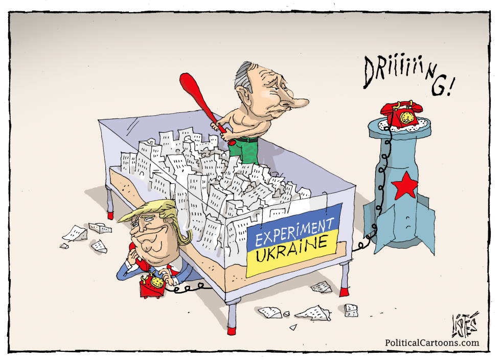 TRUMP AND PUTIN GAME OF TELEPHONES
