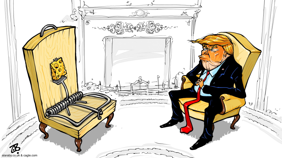 Whitehouse Visit Trump Trap Ambush Chair DC