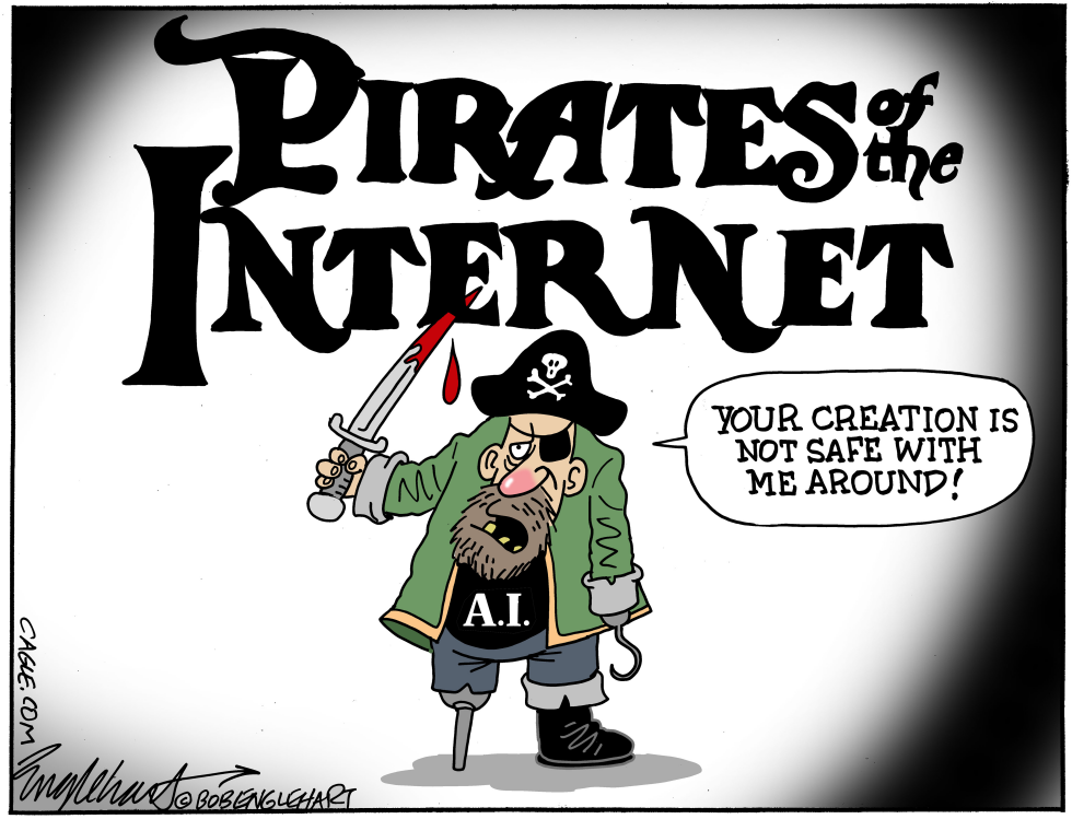 Internet Plagiarism and Piracy With A. I.