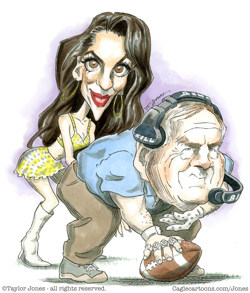 Bill Belichick and Jordon Hudson