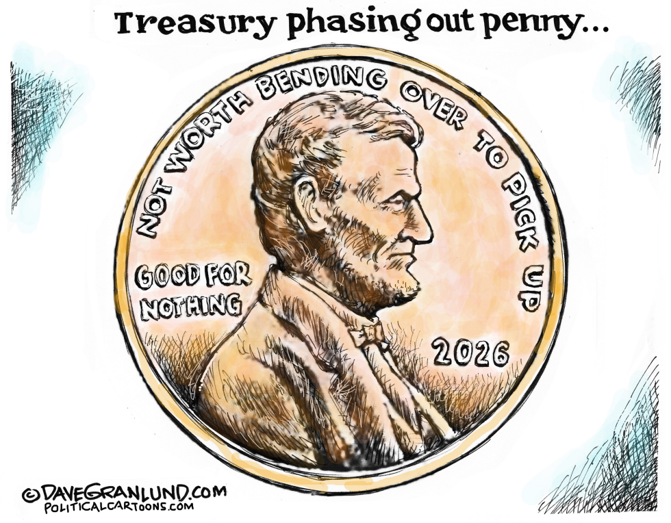 #3 US PENNY PHASING OUT by Dave Granlund