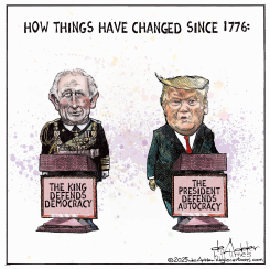 THINGS HAVE CHANGED SINCE 1776 by Michael de Adder