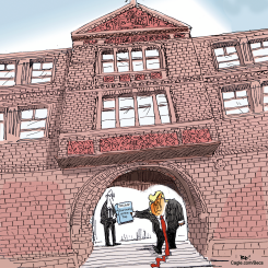 A GIFT FROM TRUMP TO HARVARD UNIVERSITY by Becs