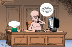 PUTIN , YOU ARE ABSOLUTELY CRAZY by Bruce Plante