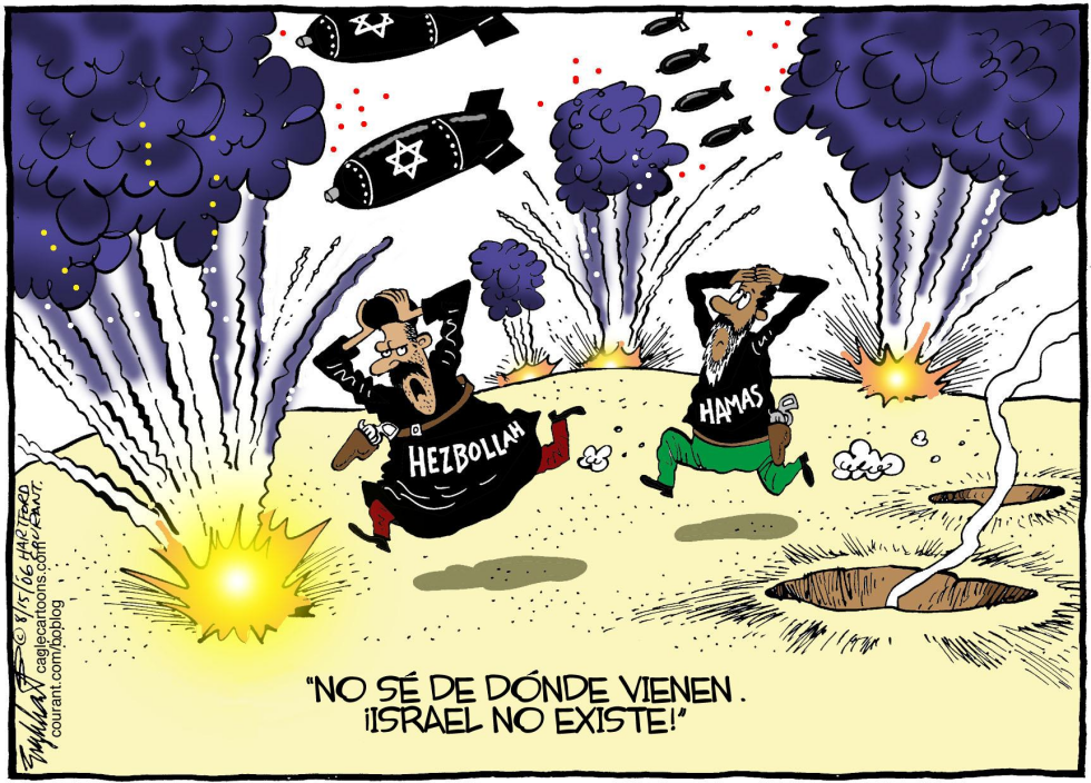  HEZBOLLAH Y HAMAS  by Bob Englehart