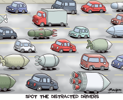 DISTRACTED DRIVERS ARE BOMBS ON WHEELS by Graeme MacKay