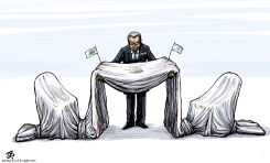 WITKOFF DOHA NEGOTIATION HAMAS ISRAEL WET COFFIN by Emad Hajjaj