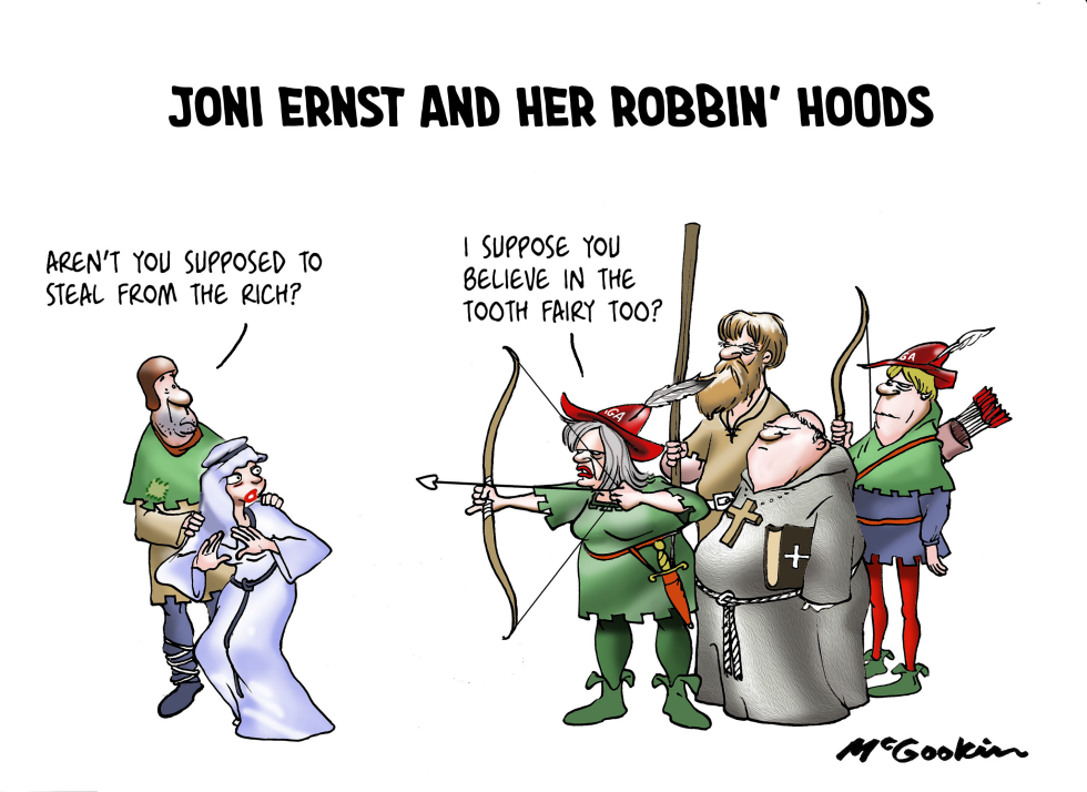 Joni Ernst steals from the poor