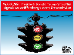 TARIFF SIGNALS by Terry Mosher