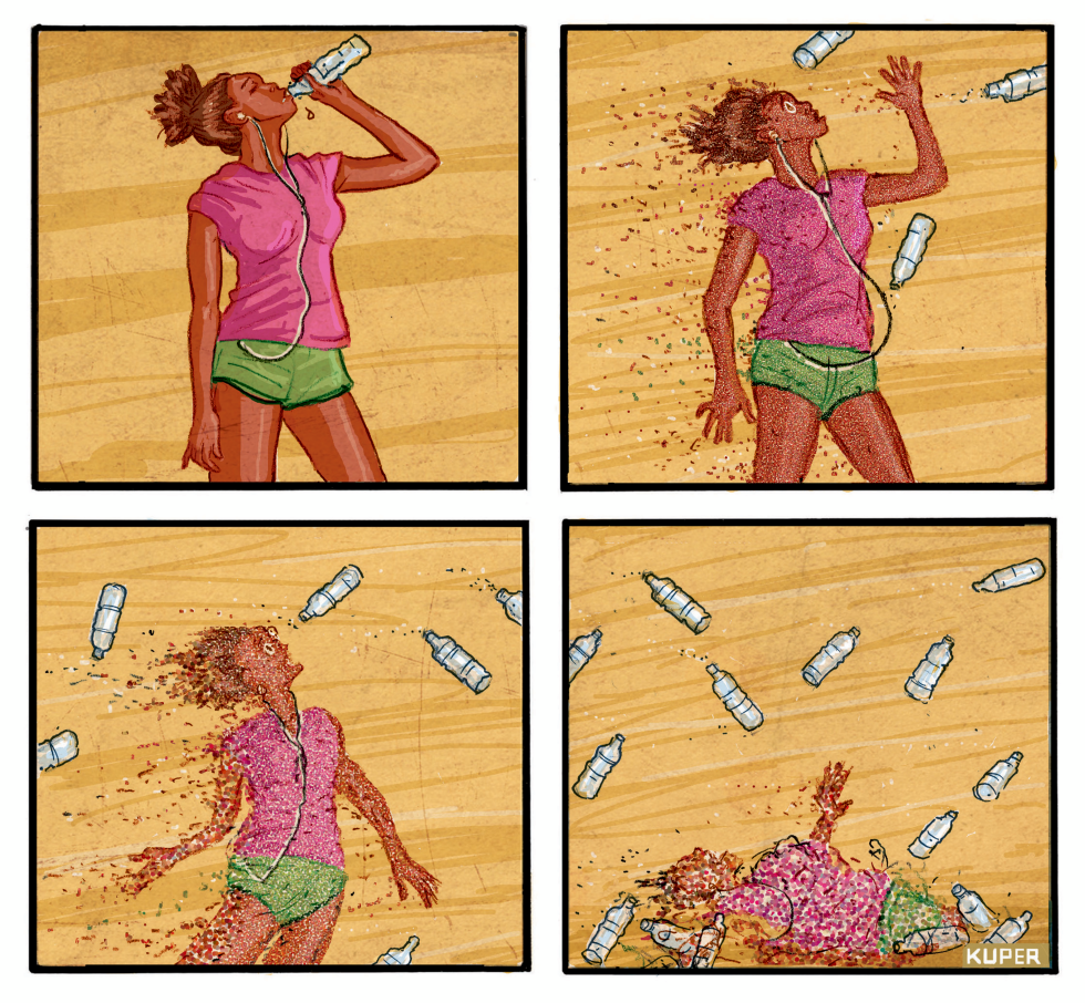 Microplastics In Name Brand Water Bottles